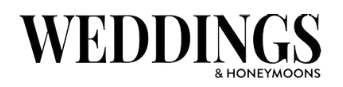 Weddings and Honeymoons magazine logo, following Hélène Elisabeth Jewellery feature
