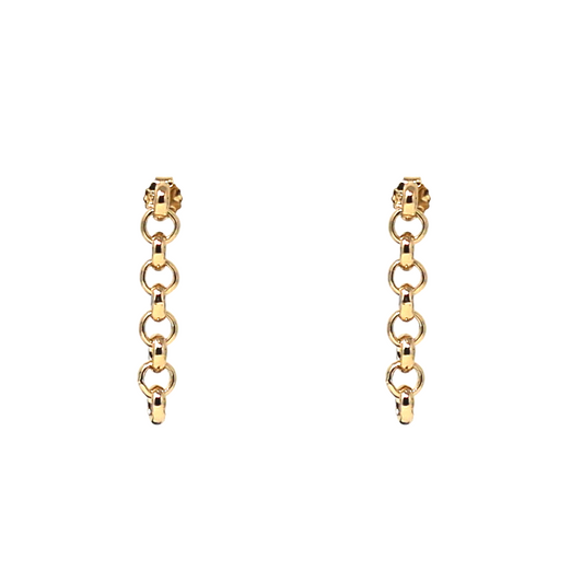 Embrasse-Moi - Gold Chain Earrings