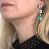 Gouttes de Lumière - Coloured stone drop earrings
