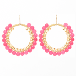 Drop hoop earrings