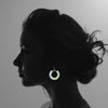 Jeux de Lumière - Drop hoop earrings