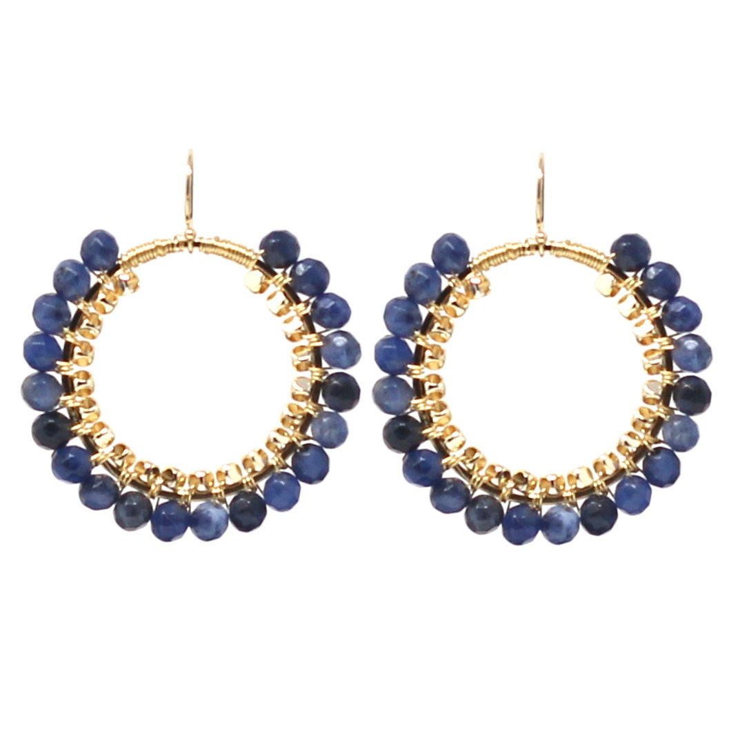 Jeux de Lumière – Drop Hoop Earrings