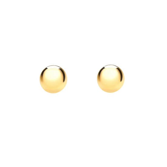 gold ball earrings