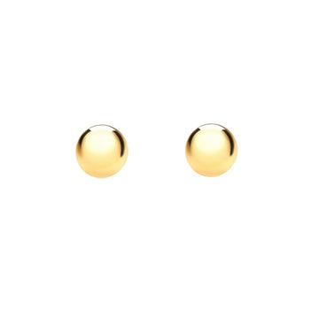 gold ball earrings