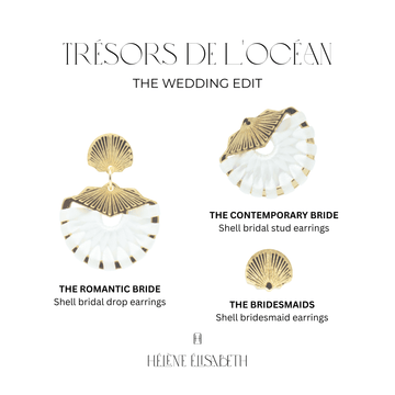 The Shell Earrings Wedding Edit by Helene Elisabeth Jewellery