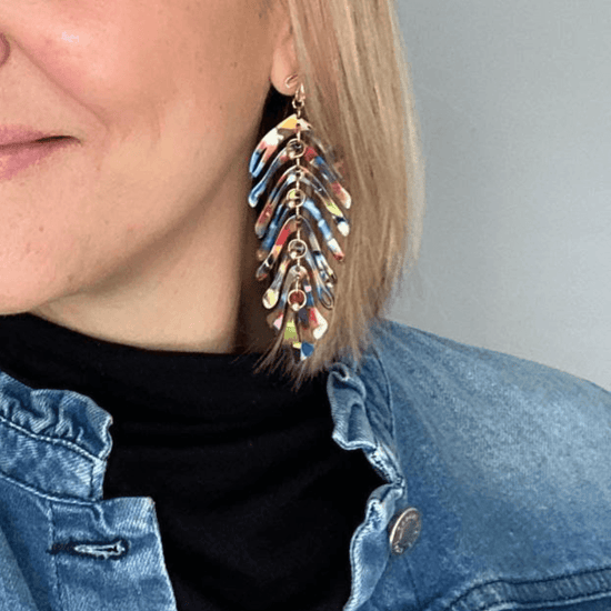Perfect earrings for jeans by Helen Elizabeth