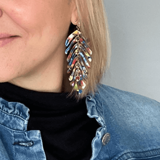 Perfect earrings for jeans by Helen Elizabeth