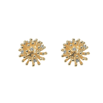 Starburst Stud Earrings – Gold Plated