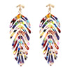 Long leaf earrings tutti frutti